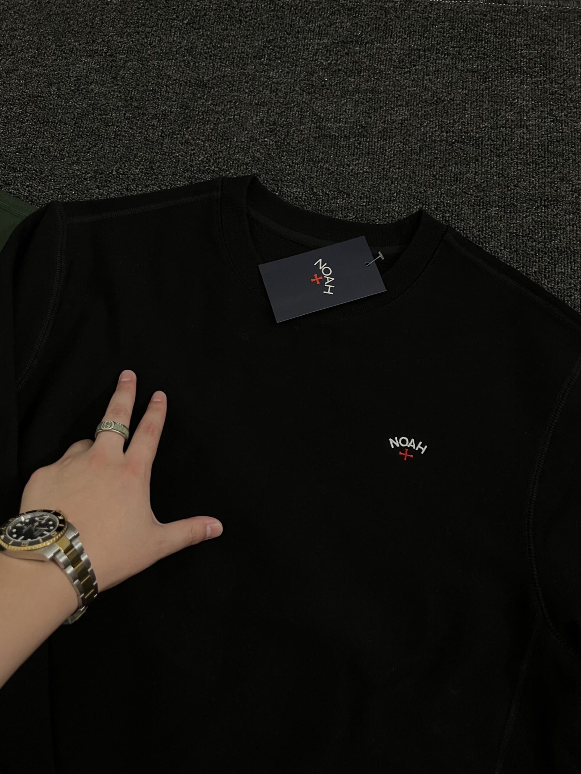 Noah Chest Embroidery Cross Sweater