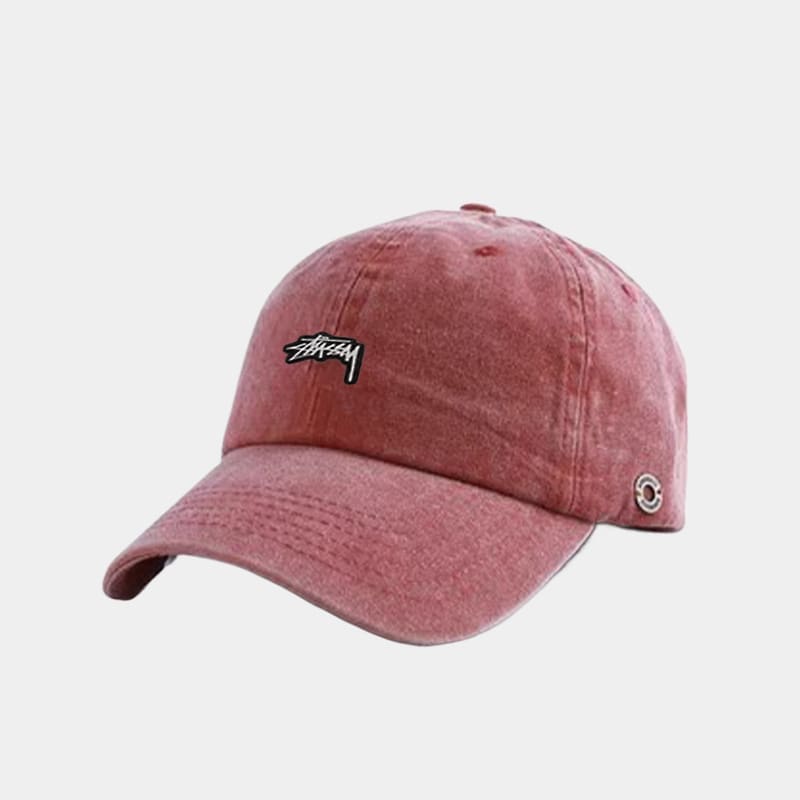 Stussy Washed Distressed Baseball Cap Summer Sun Hat for Men