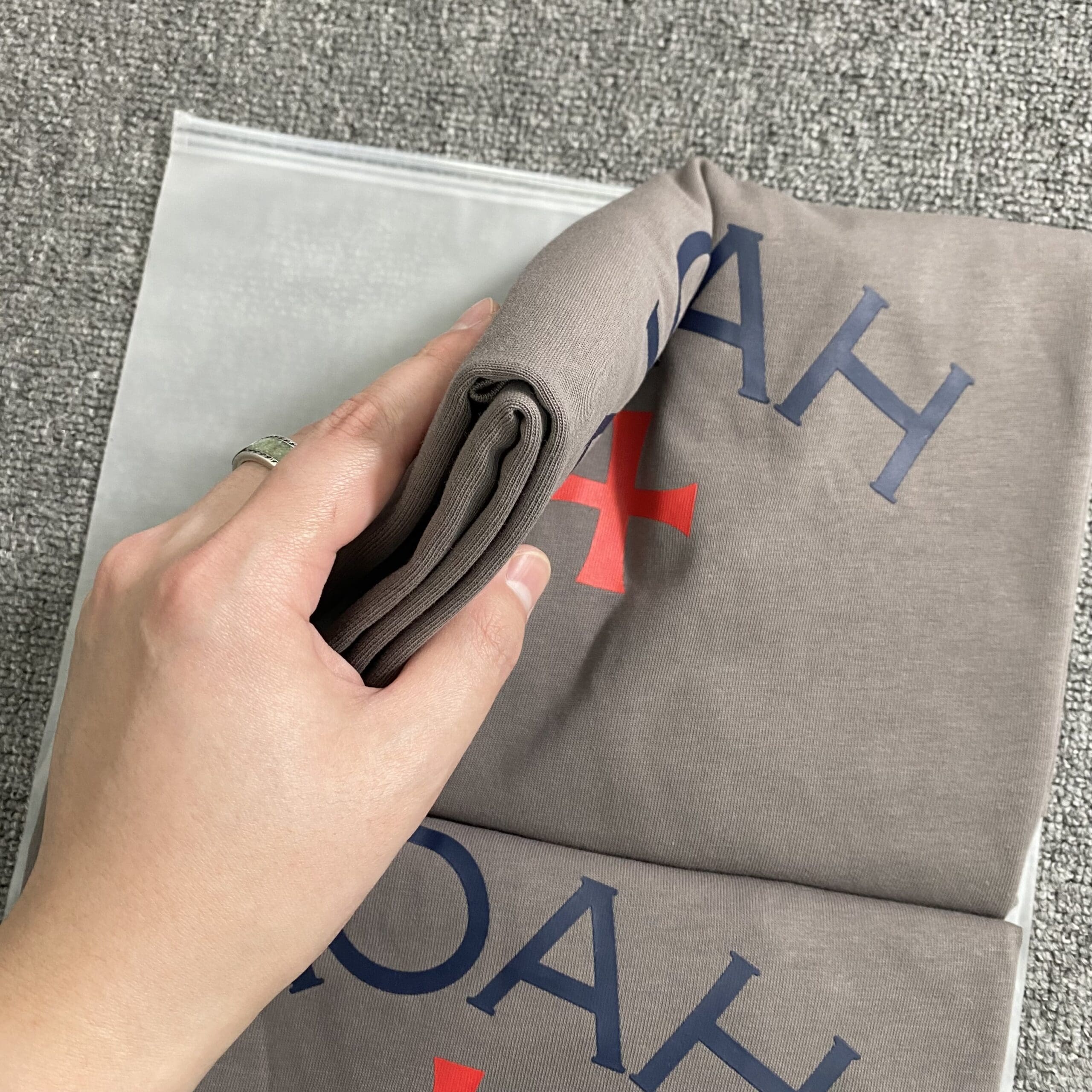 Noah Charcoal Gray Cross Tee