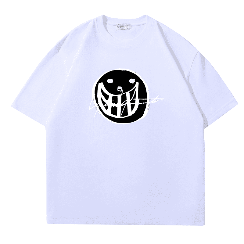 yohji yamamoto destroyed smiley F**e tee