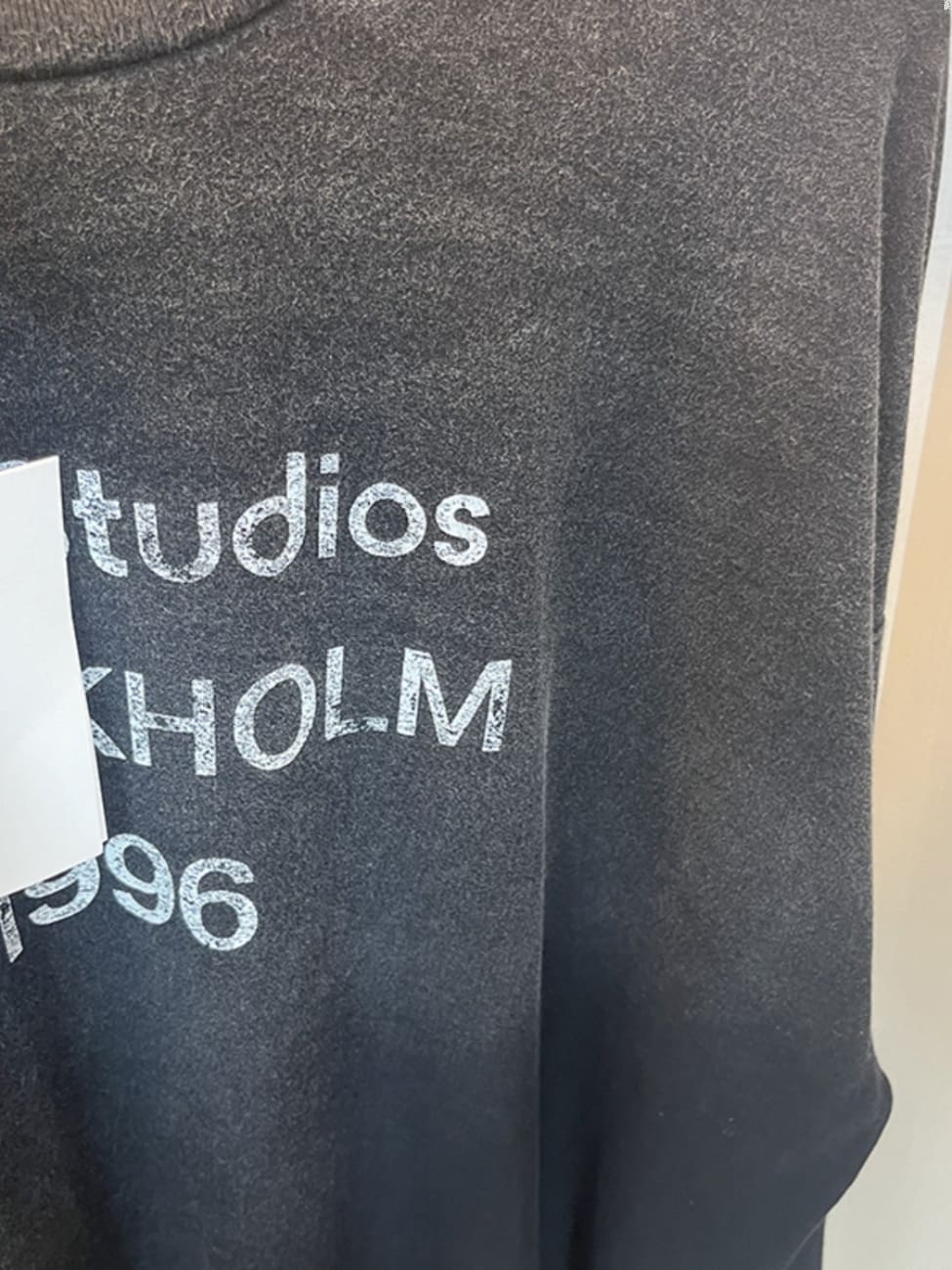 AC 1996 Retro Distressed Logo Long Sleeve Casual T-Shirt for Men and Women