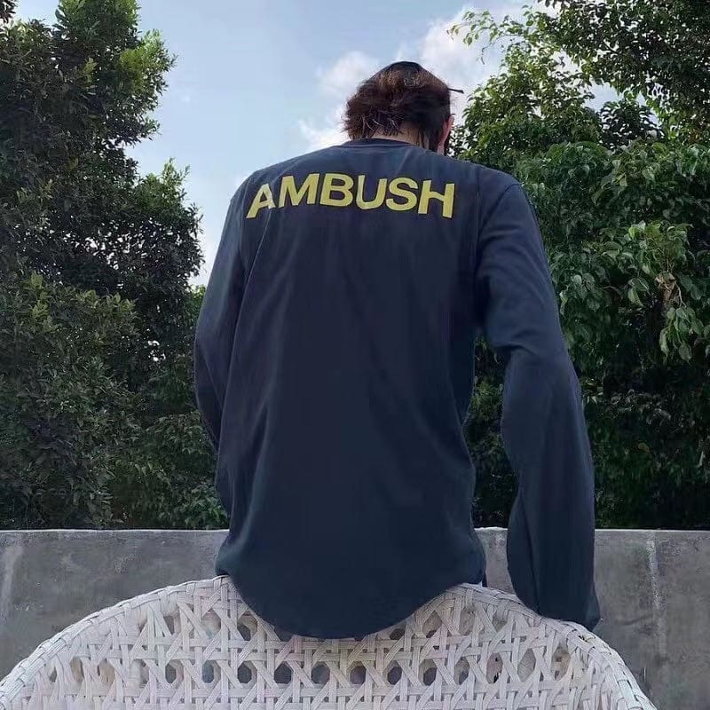 Amush 19Ss Large Logo Long Sleeve Tee