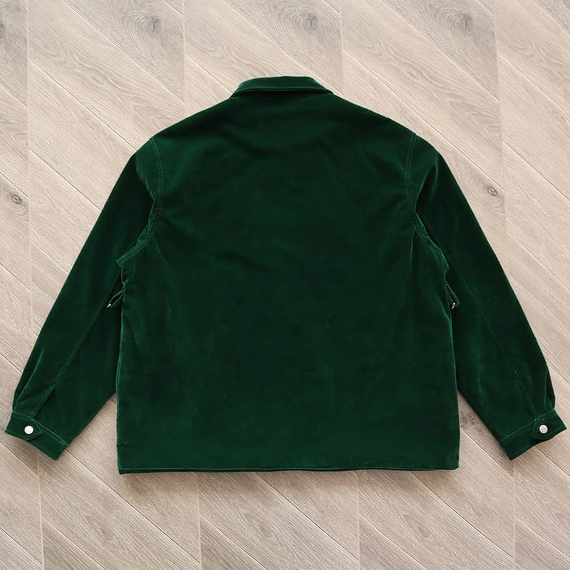 Cpfm.Xyz Suede Embroidered Zipper Jacket