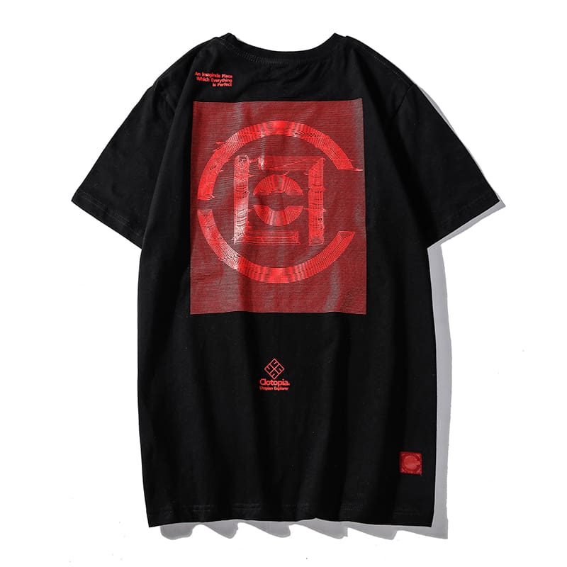 Clot Blue And White Porcelain Chinese Print T-Shirt