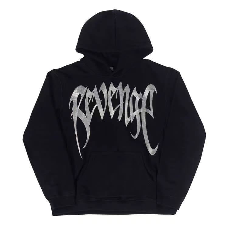 Revenge Sky Blue Embroidered Logo Hoodie