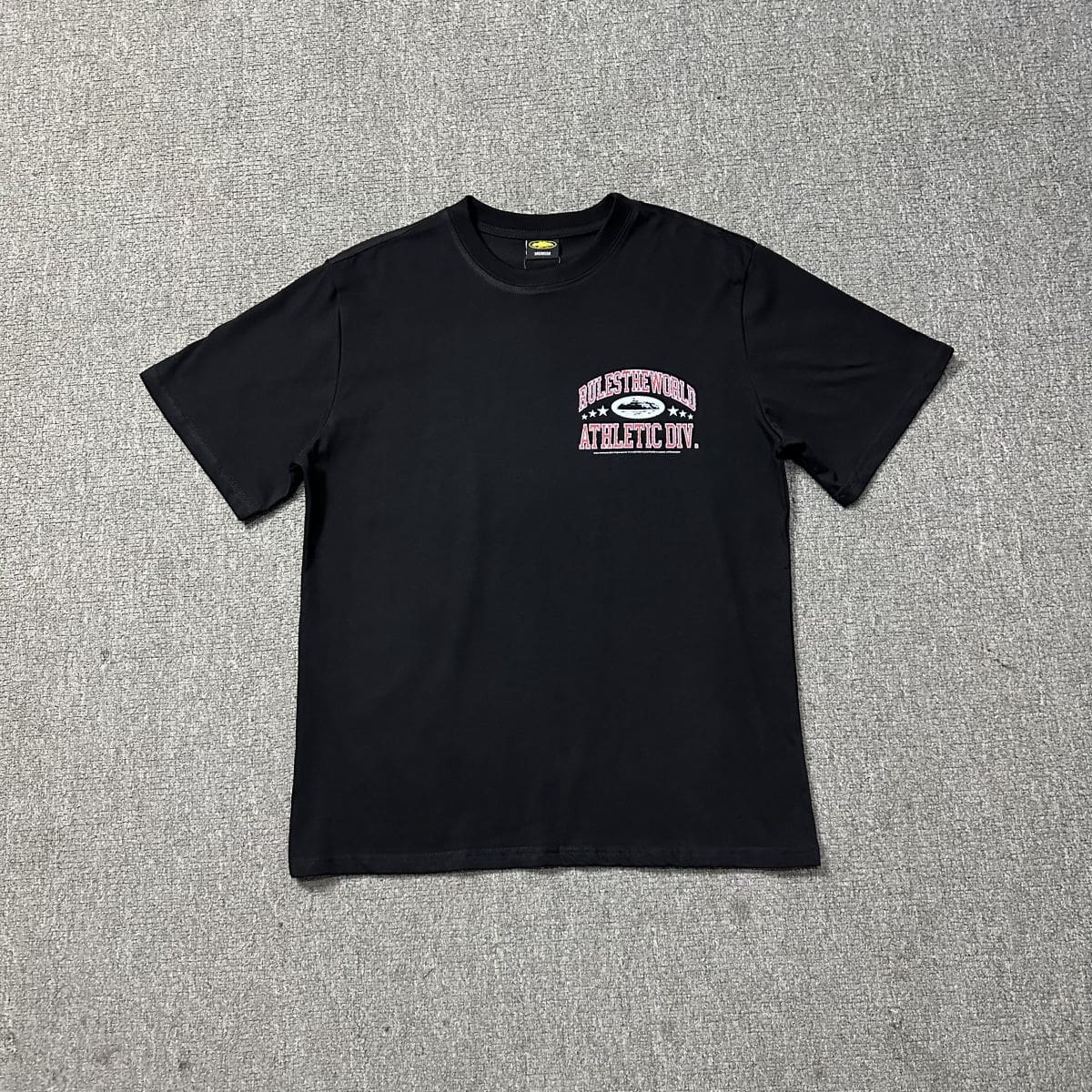 Corteiz Devil Island Summer Letter Print Couple Loose Casual Round Neck T-Shirt