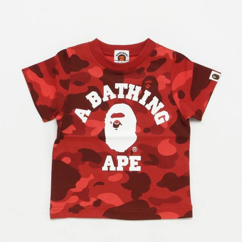 Bape Camouflage Cartoon Monkey T-Shirt