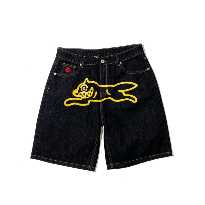 Bbc Ice Cream Flying Dog Denim Shorts