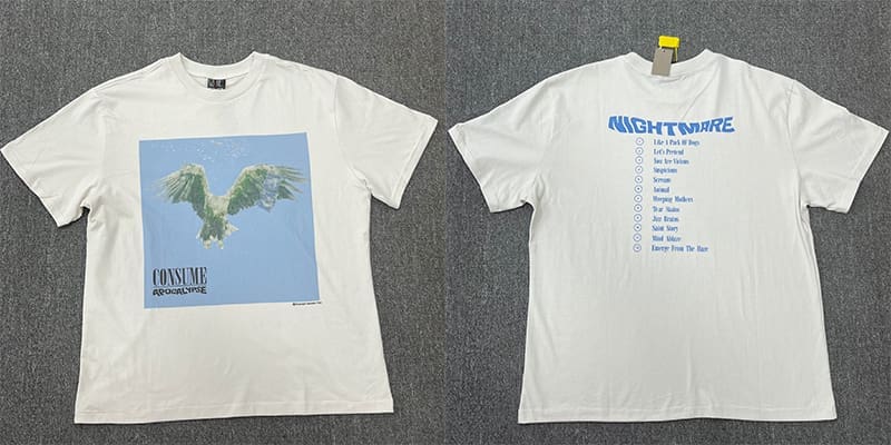 Saint Michael Distressed Retro Washed Vintage T-Shirt Fashion Collection