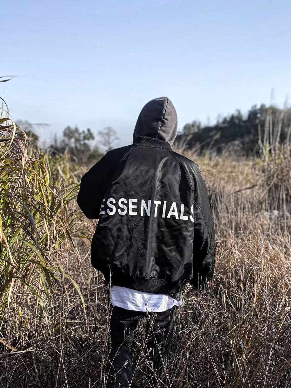 Fog Fear Of God Essentials Double Line Cotton Jacket