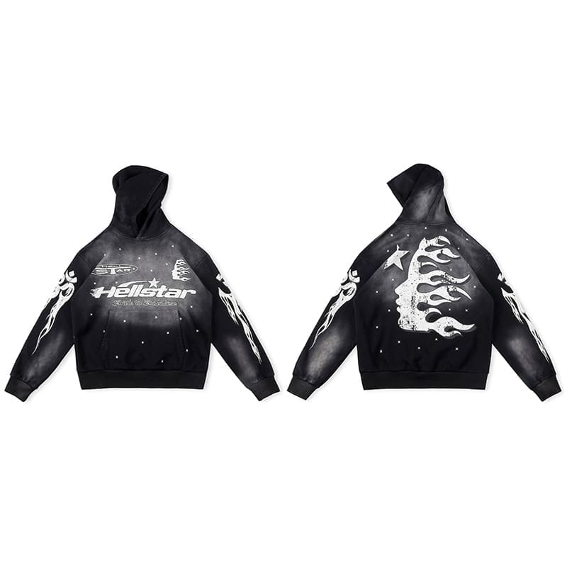 H*lst*r studios marble tie-dye hoodie