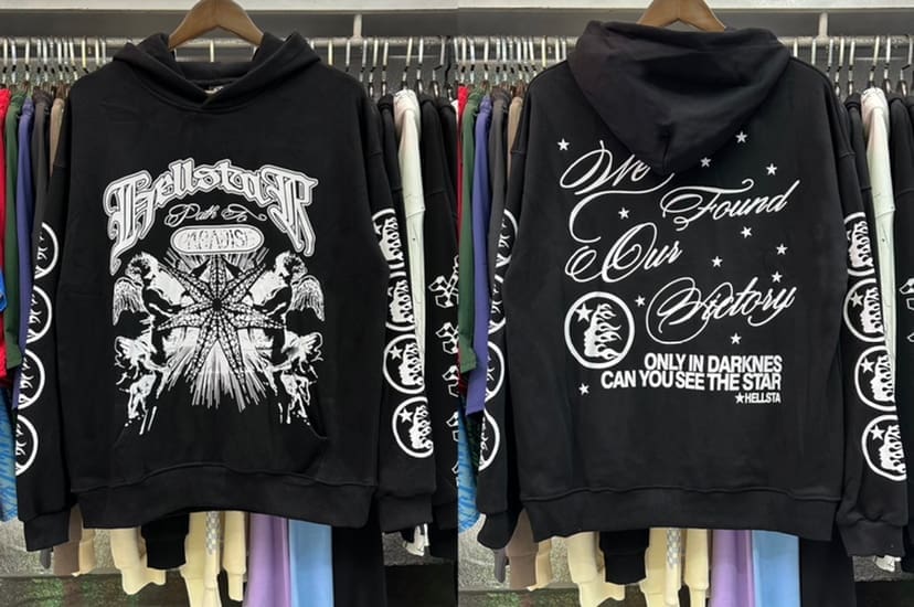 H*lst*r letter print high street hoodie