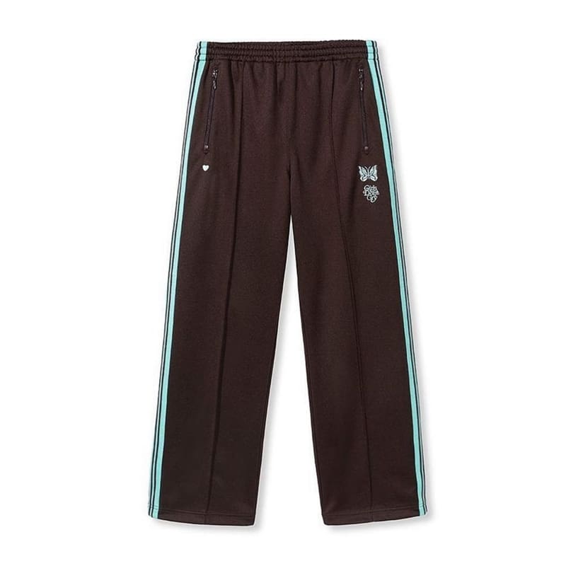 Needles Butterfly Embroidery Side Stripe Pants (Style 2)