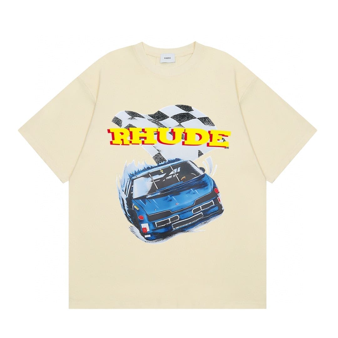 Rhude Racing Printed Short Sleeve T-Shirt
