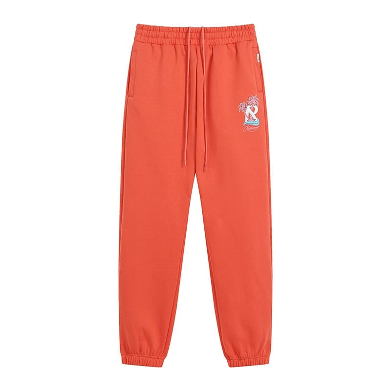 Represent Embroidery Letters Coconut Print Hooded Sweatshirt and Leisure Suit