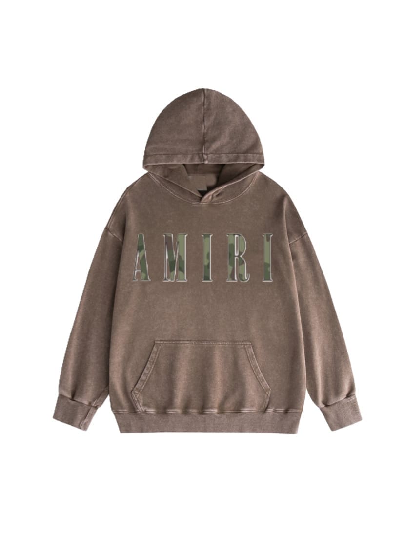 Amiri Washed Wear Pullover Hoodie 2