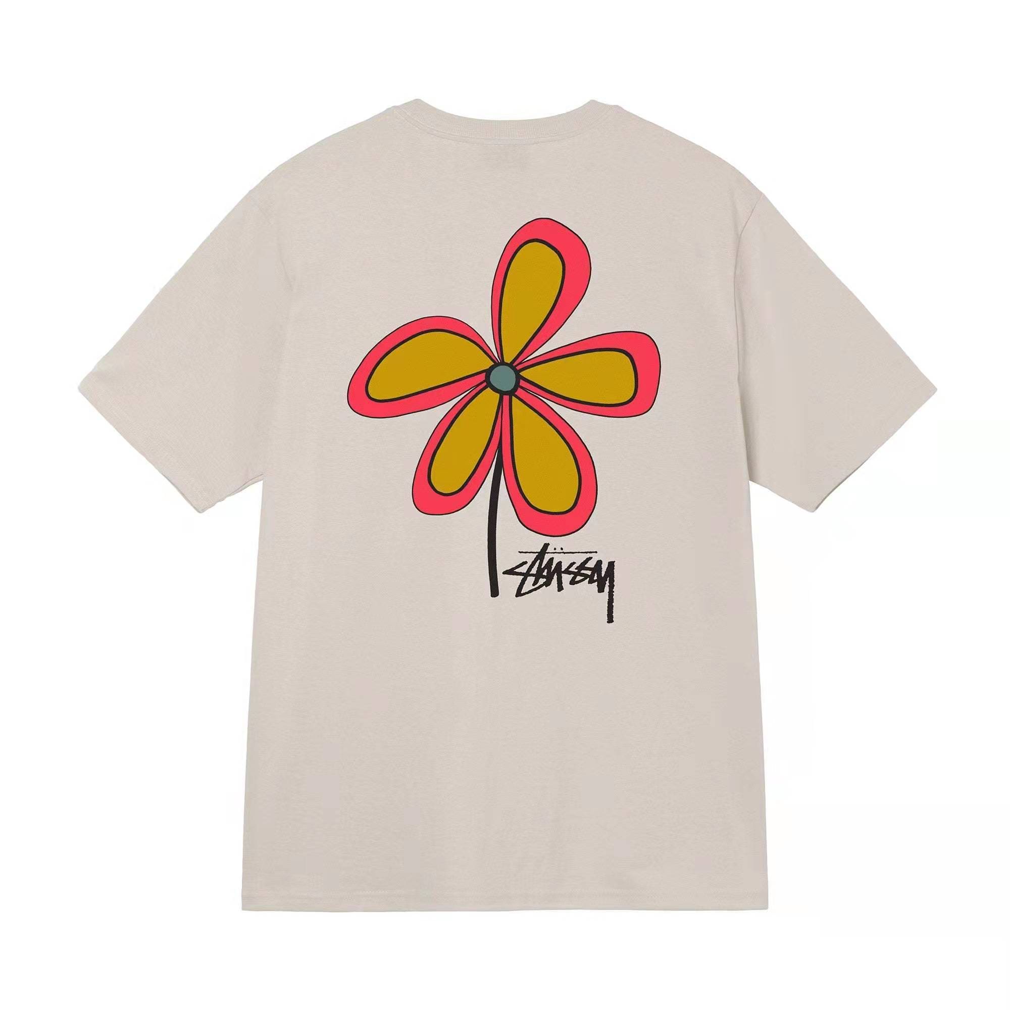 Stussy Crown Surfing Print Short Sleeve T-Shirt for Men and Women 1