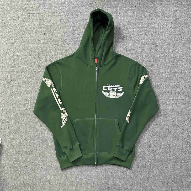 Corteiz Devil Island Letter Logo Cardigan