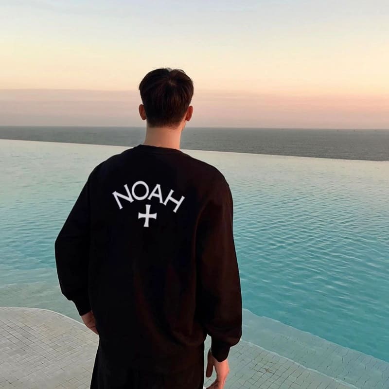 Noah Trach Cross Velvet Sweater 2