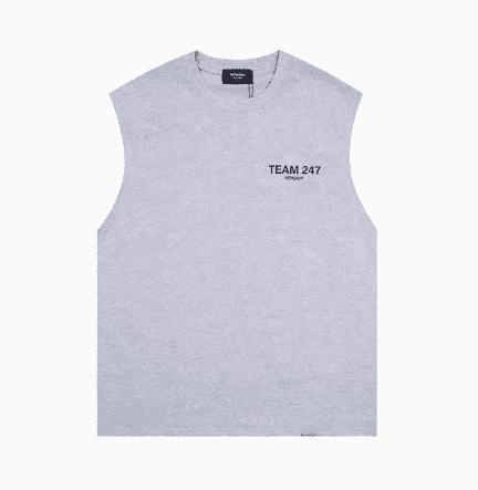 Represent 247 Digital Print Sleeveless Vest Cotton Loose Sports Waistcoat for Men