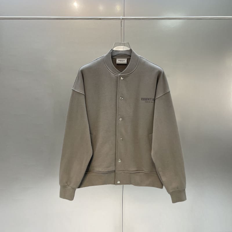 Fog Essentials Reflective Letter Baseball Sweater