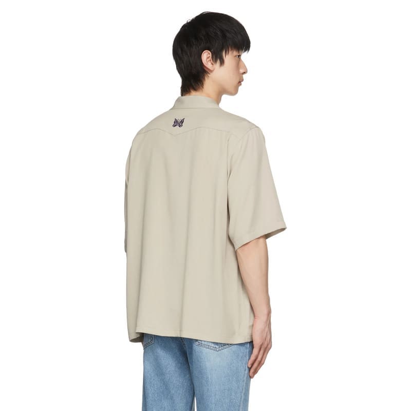 Bieber Style Needles Butterfly Embroidery Shirt