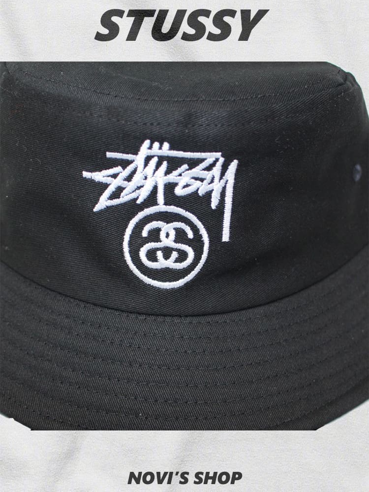 Stussy Bucket Hat Sun Protection Fishing Hat Couple Style
