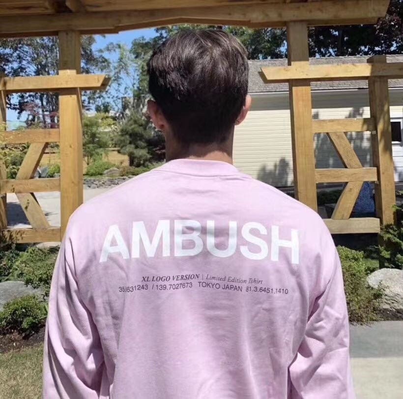 Amush 19Ss Large Logo Long Sleeve Tee