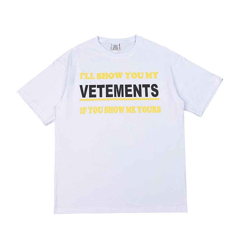 Vetements Letter Print Oversized Tee 2