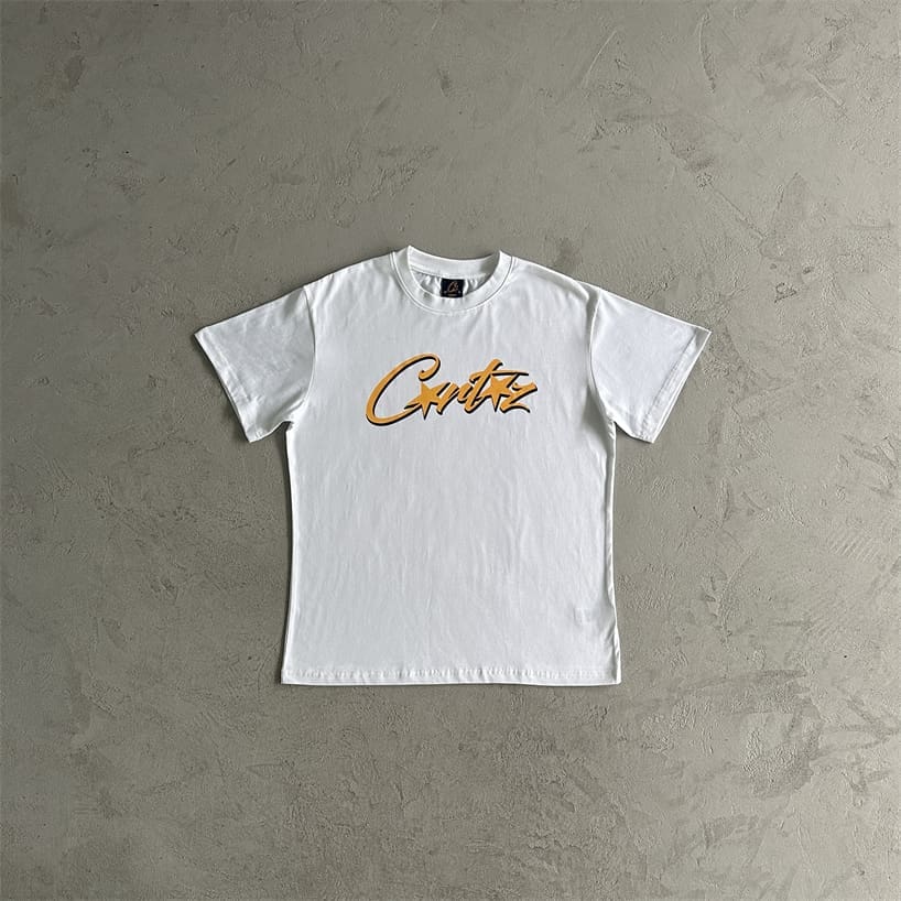 Corteiz Logo Design Yellow Tee