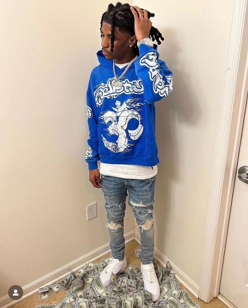 H*lst*r studios retro washed hooded sweater