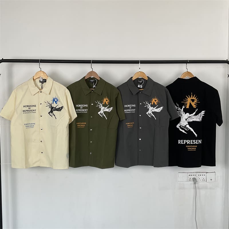 Represent Sun Wing Figure Print High Street Casual Shorts Set