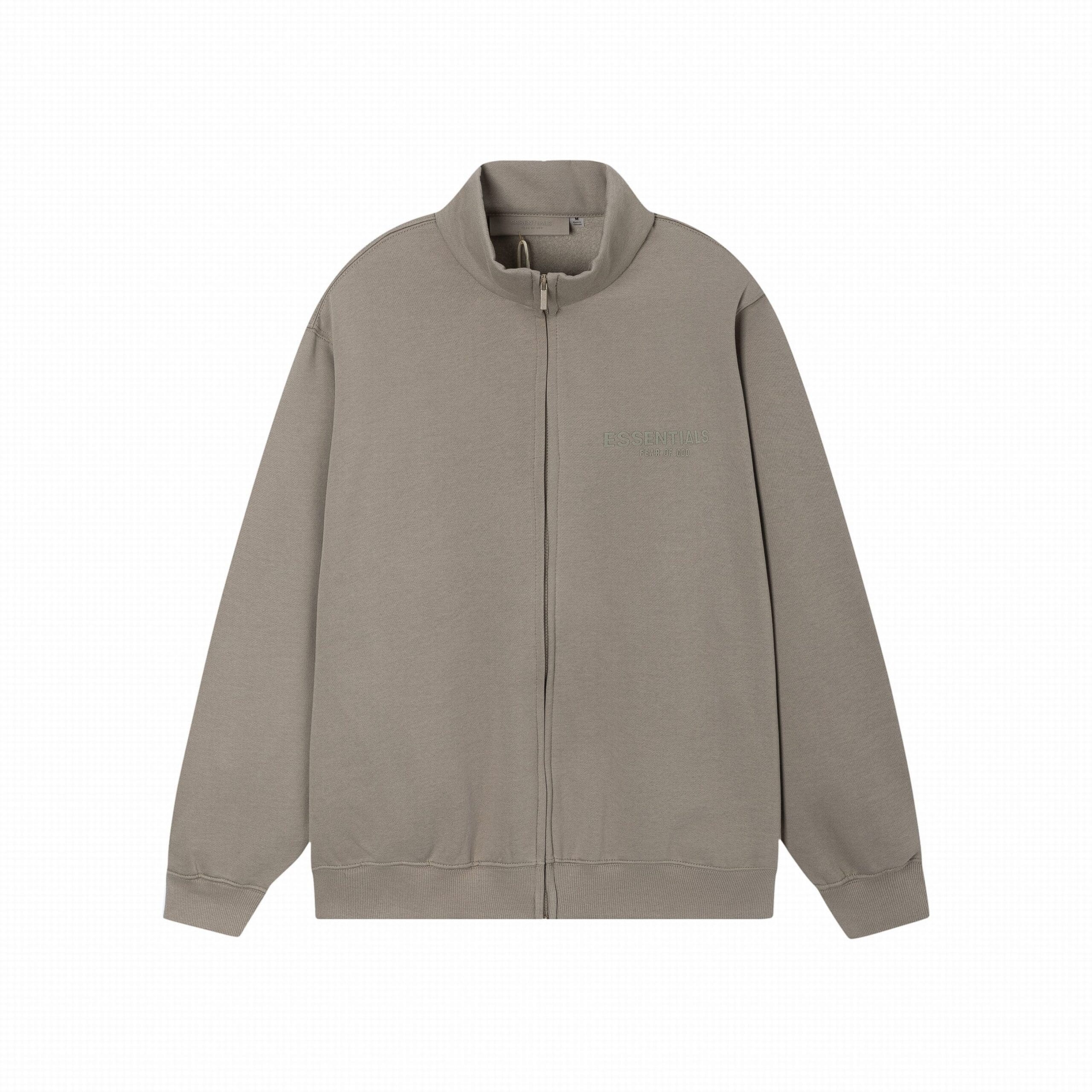 Fog Essentials Flocking Letter Zipper Jacket