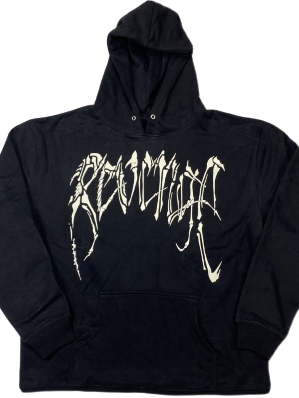 Revenge Style Black Skull Logo Hoodie 2
