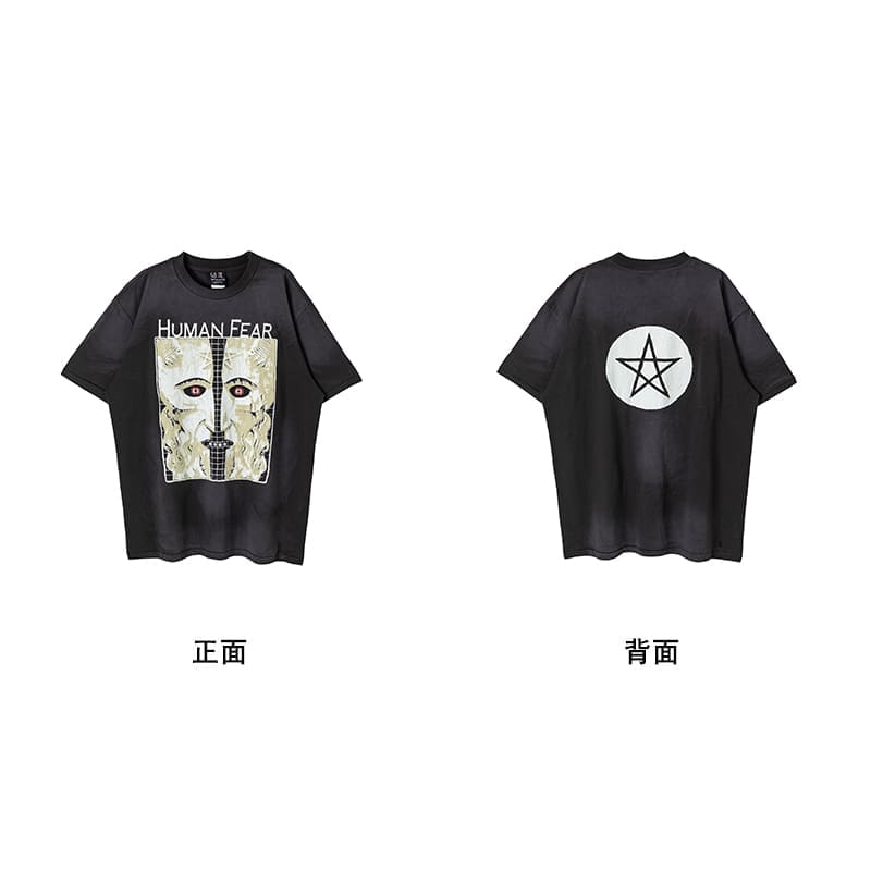 Saint Michael Vintage Short-Sleeved T-Shirt European Hip Hop Niche Style