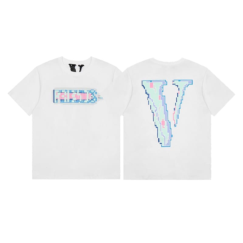 VLONE FOG 999 Juice WRLD Butterfly Print Large V Short Sleeve T-Shirt