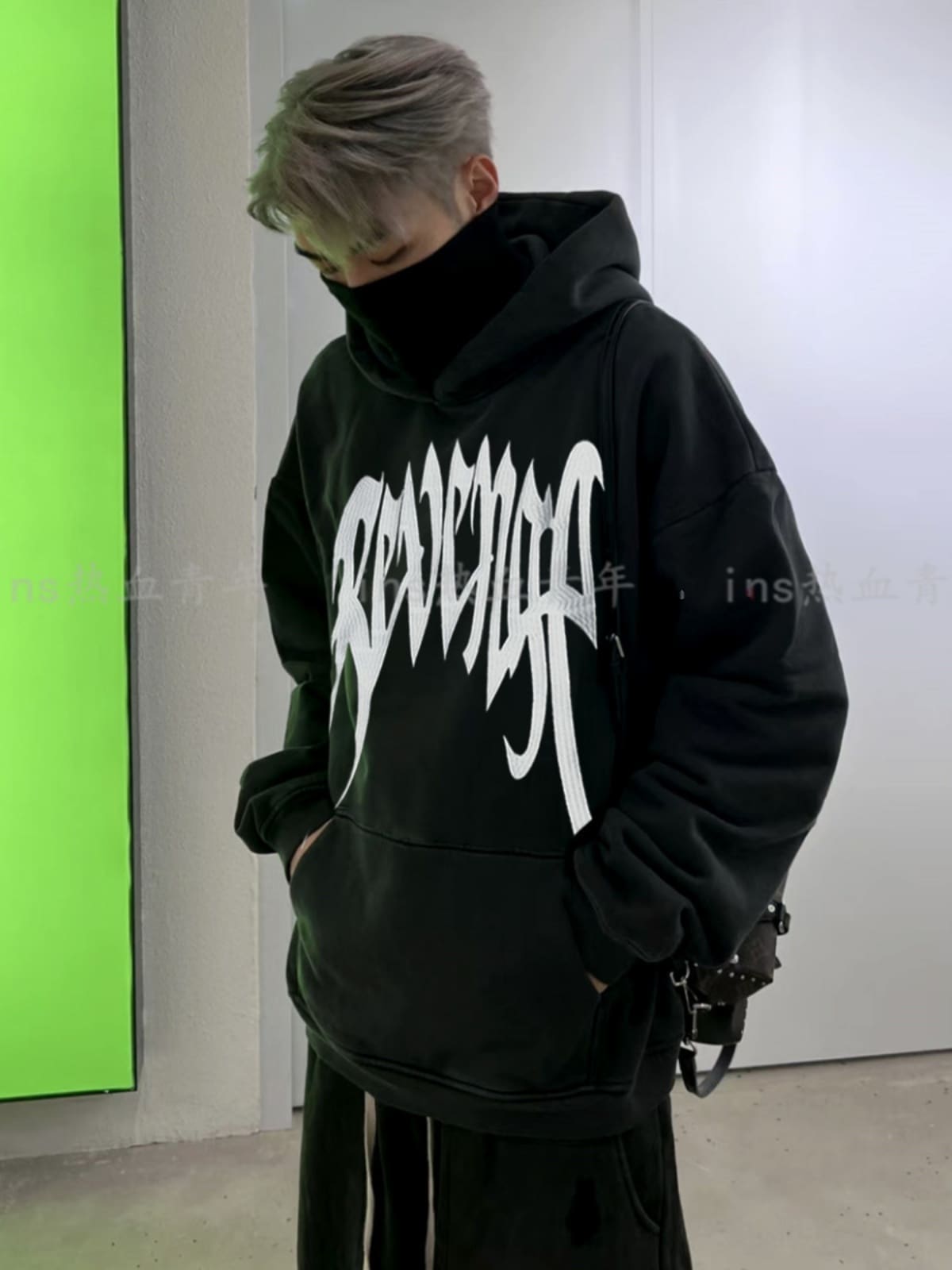 Revenge Rap Cream Logo Hoodie