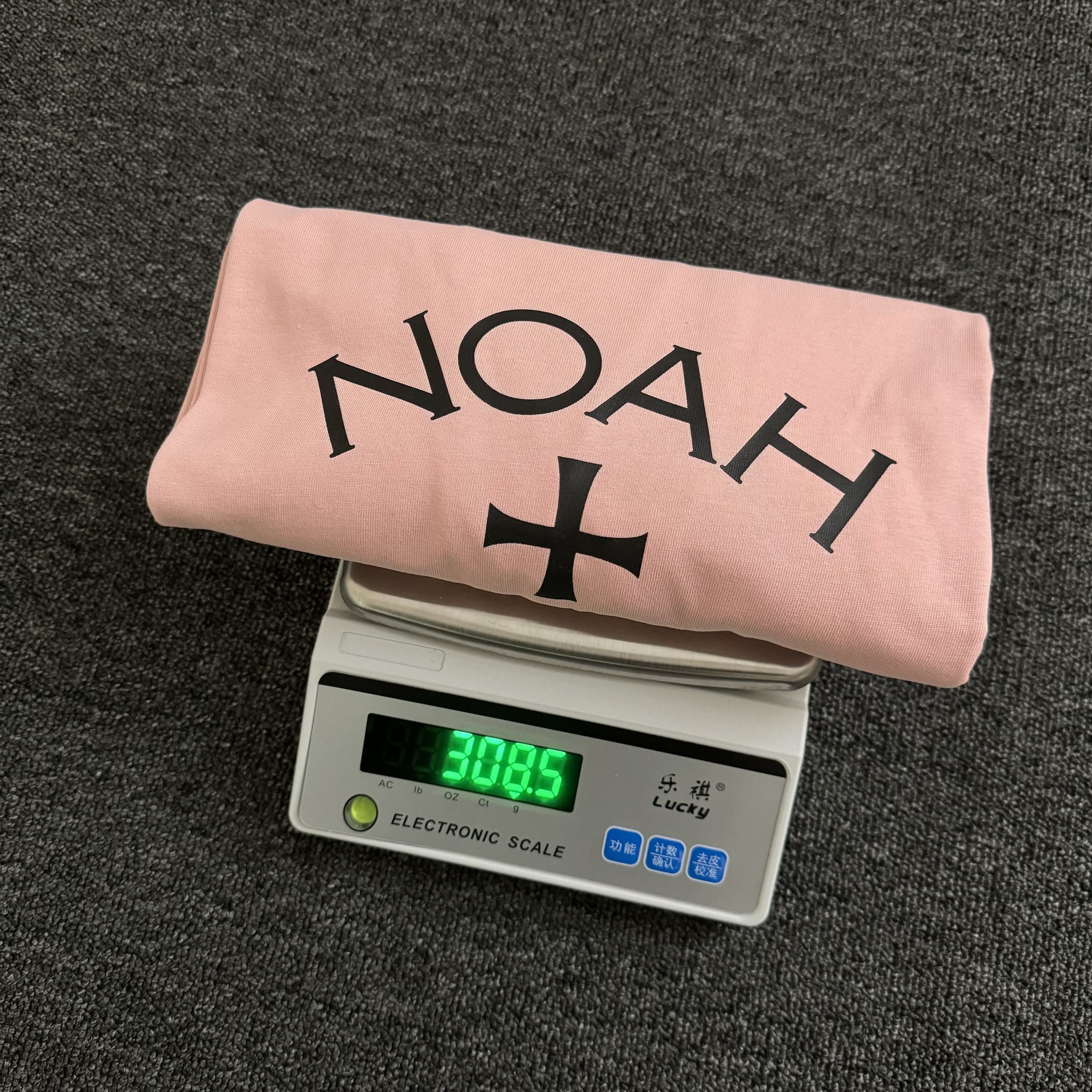 Noah Dirty Pink Black Cross Tee
