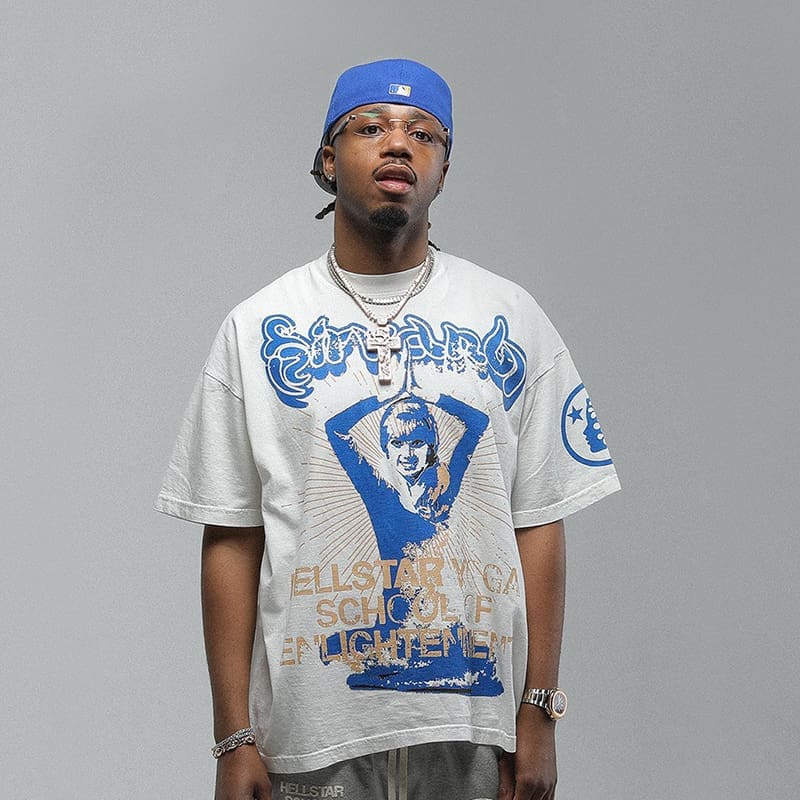 H*lst*r studios yoga tee big logo