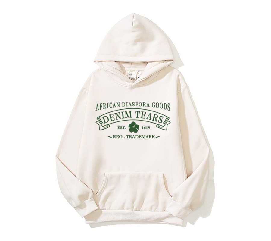 Denim Tears Kapok Basic Letter Print Hoodie