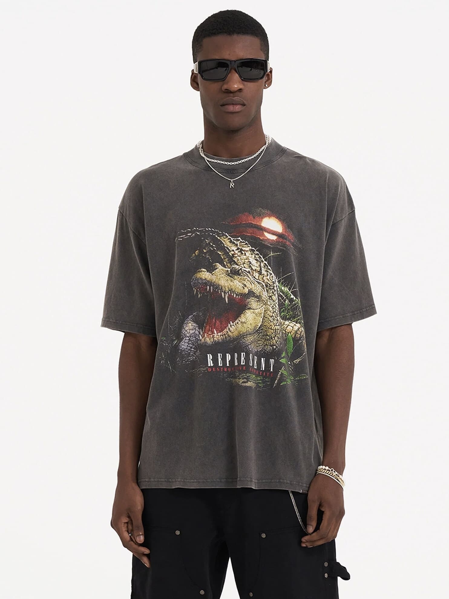 Represent Crocodile Vintage T-Shirt