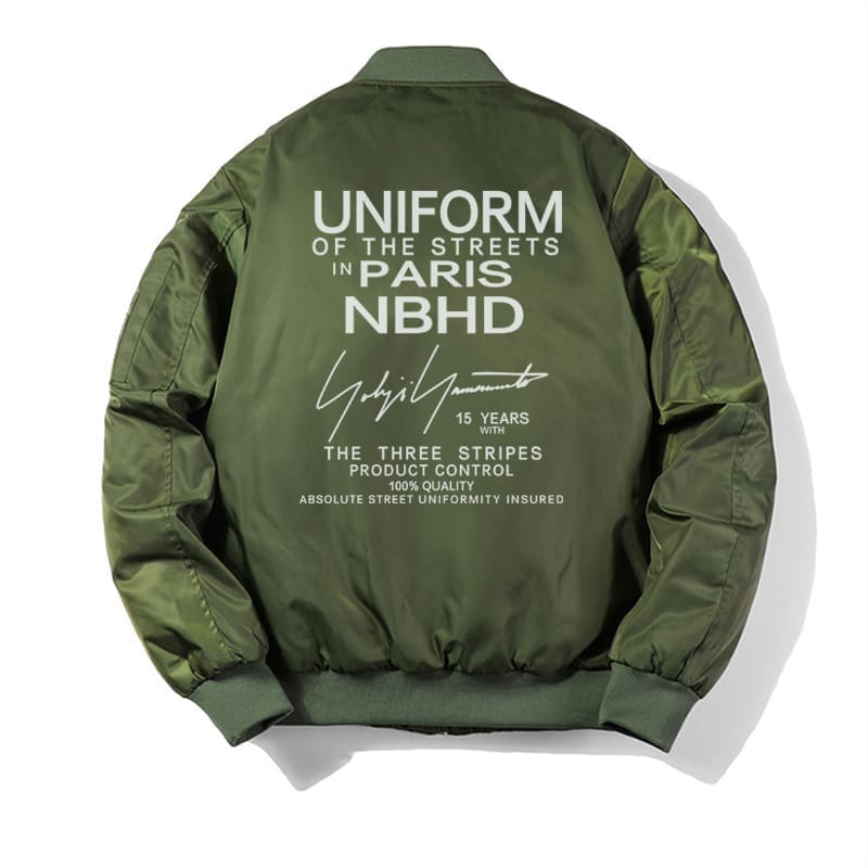 Nbhd X Yohji Yamamoto Heavy Letter Flight Jacket