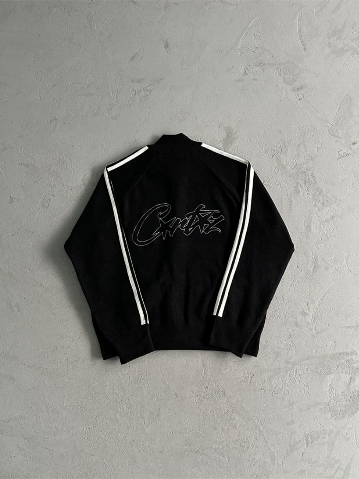 Corteiz Knit Zip Up Fleece Coat