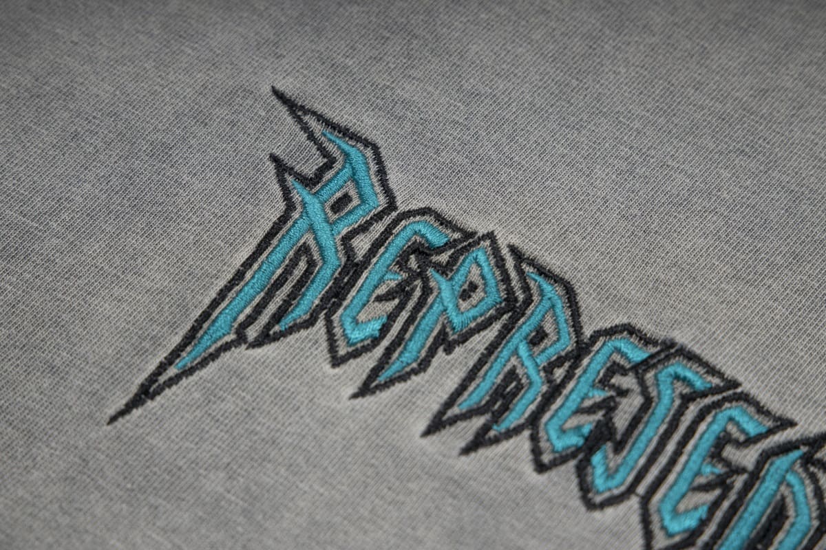 Represent Chest Embroidered Letter Logo T-Shirt Washed Loose Bottoming Shirt