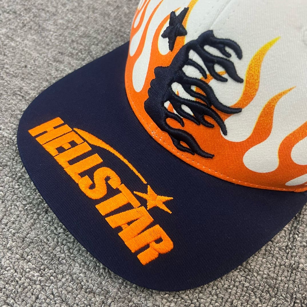 H*lst*r fitted hat with rhinestone logo