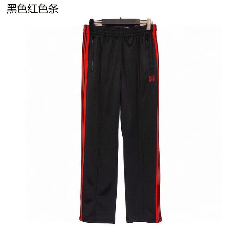 Needles Butterfly Embroidery Side Stripe Pants (Style 2)