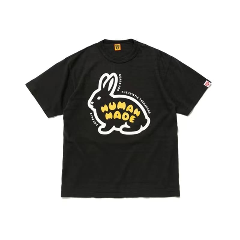 Hvm*n M*de rabbit letter tee