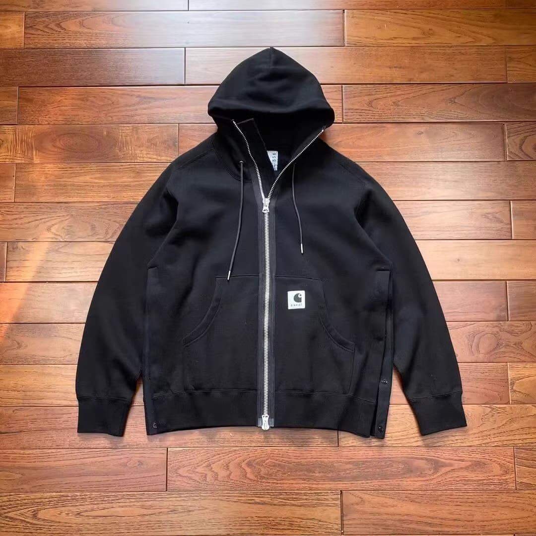 Sacai X Kaha Co-Branded Fleece Hoodie