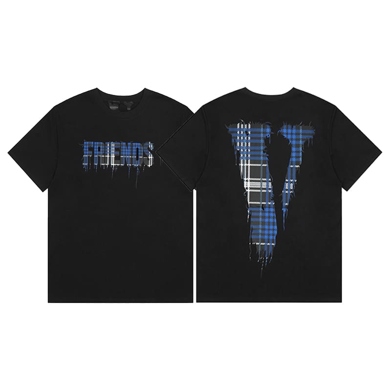 VLONE FOG 999 Juice WRLD Butterfly Print Large V Short Sleeve T-Shirt