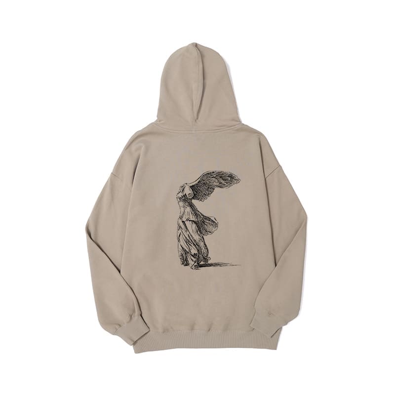 Yohji Yamamoto Sketch Folding Wing Angel Hoodie